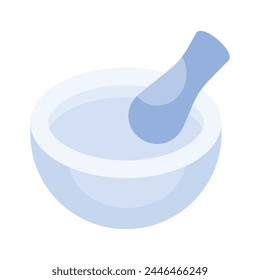 Creative icon of mortar pestle, vector of pharmacy tools for grinding medicines