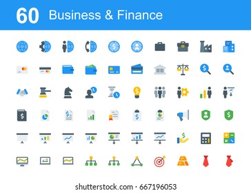 Creative icon set - Business and Finance