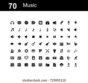 Creative icon set - Music