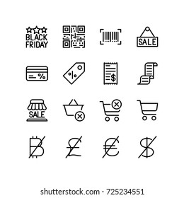 Creative icon set - Shopping