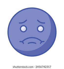 Kreative Ikone des kranken Emojis, bereit für die Verwendung in Website und mobilen App