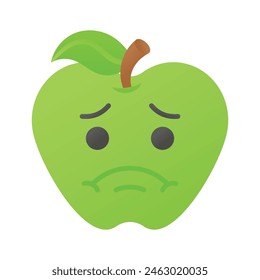 Icono creativo de emoji enfermo, listo para usar en Sitios web y App móviles