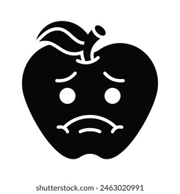 Creative icon of sick emoji, ready to use in website and mobile apps