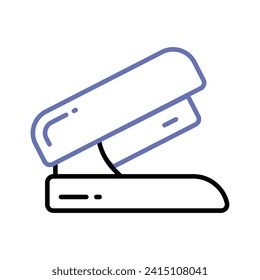 A creative icon of stapler in trendy style, stationery item, office supplies