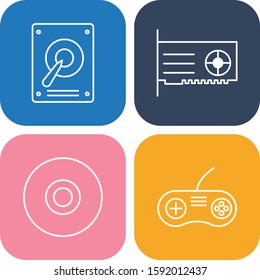 creative icon of System Hadware isolated on background
