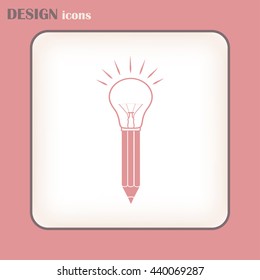 creative Icon Vector. lightbulb icon vector