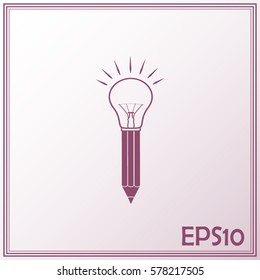 creative Icon Vector. lightbulb icon vector