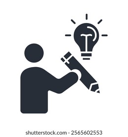 creative icon. vector.Editable stroke.linear style sign for use web design,logo.Symbol illustration.