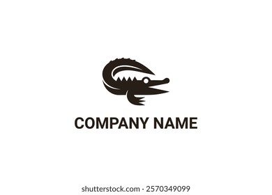 Creative Iconic Crocodile Logo Design Template