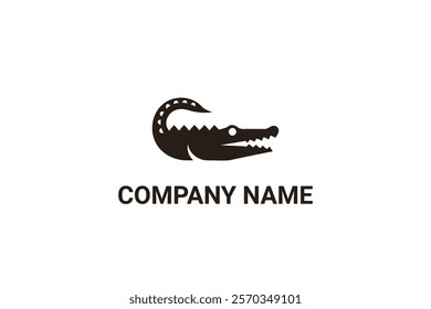 Creative Iconic Crocodile Logo Design Template