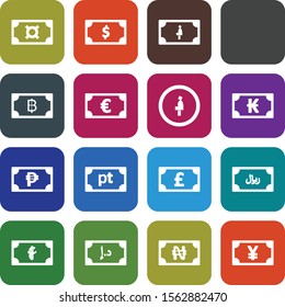 creative icons of currency isolated on background
   
