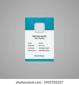 Creative Id card design layout 