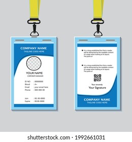 Creative Id Card Design Template Stock Vector (Royalty Free) 1992661031 ...