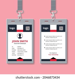Creative ID Card Design Template. with fully editable format