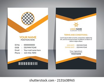 Plantilla de diseño de tarjeta de identidad creativa