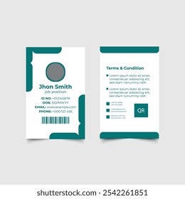 Plantilla de diseño de tarjeta de identificación creativa