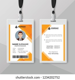 Creative ID card template