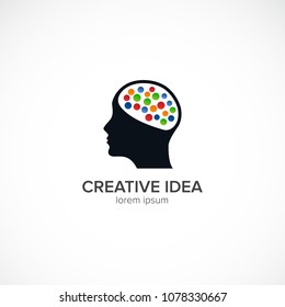 Creative Idea Brain Mind Think People Human Design Vector