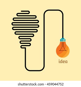 Creative idea bulb illustration