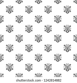 Creative idea bulb pattern seamless vector repeat for any web design