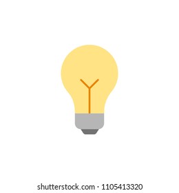 Creative idea in bulb shape as inspiration concept. Vector design element.