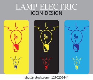 Creative idea in bulb shape as inspiration concept three colors on background. Vector design element.