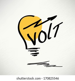 Creative idea in bulb shape as inspiration concept. Vector design element 