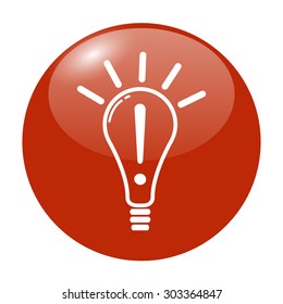 Creative Idea in Bulb Shape as Inspiration Concept Icon