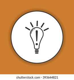 Creative Idea in Bulb Shape as Inspiration Concept Icon
