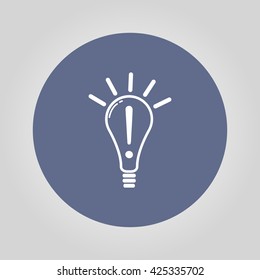 Creative Idea in Bulb Shape as Inspiration Concept Icon