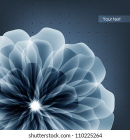 Creative idea for a business card, abstract flower