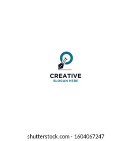 Creative idea clean and minimalist simple logo design.