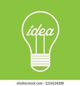 Creative idea concept with abstract bulb
