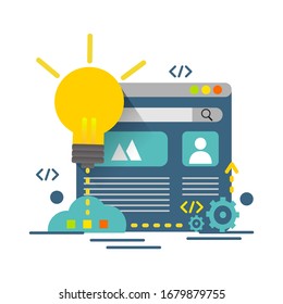 Creative idea concept, design for business creative