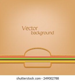 creative idea concept template. line as a burger. vector background