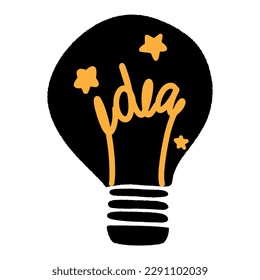 Creative idea concept vector and illustration