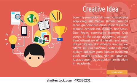 Creative Idea Conceptual Banner