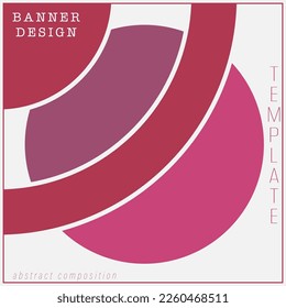 Kreative Idee für ein Cover, Banner, Broschüre, Poster. Kreative Idee der geometrischen Komposition für kreatives Design. Layout der Design-Produktverpackung und Erstellung von einfachen Hintergründen.
