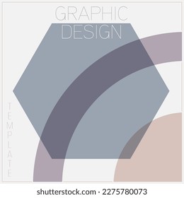 Creative idea for a cover, banner, brochure, poster. Creative idea of geometric composition for creative design. Layout of designer product packaging and creation of simple backgrounds.
