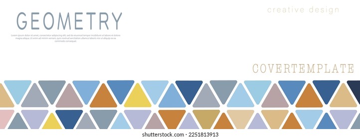 A creative idea for the design of a cover, banner, poster, postcard. Template for corporate style, interior, prints and decorations. Layout for creative design
