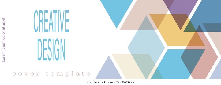 A creative idea for the design of a cover, banner, poster, postcard. Template for corporate style, interior, prints and decorations. Layout for creative design
