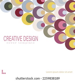 A creative idea for the design of a cover, banner, poster, postcard. Template for corporate style, interior, prints and decorations. Layout for creative design