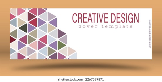 Eine kreative Idee für das Design eines Covers, Banners, Poster, Postkarte. Vorlage für Corporate Style, Interieur, Drucke und Dekoration. Layout für kreatives Design
