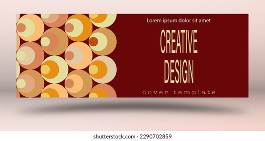 A creative idea for the design of a cover, banner, poster, postcard. Template for corporate style, interior, prints and decorations. Layout for creative design
