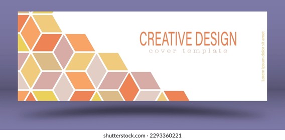 A creative idea for the design of a cover, banner, poster, postcard. Template for corporate style, interior, prints and decorations. Layout for creative design
