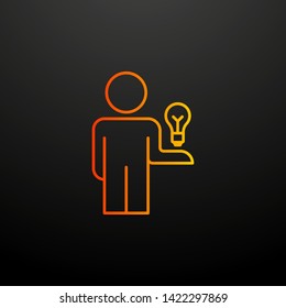 creative idea of an employee nolan icon. Elements of business organisation set. Simple icon for websites, web design, mobile app, info graphics
