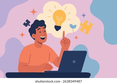 Creative Idea Generation
Problem Solving and Innovation
Inspiration and Brainstorming Session
New Idea Concept
Eureka Moment
