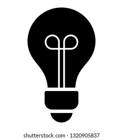 Creative idea glyph icon vector 