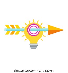 Creative idea icon. Design icons. Logo design, packaging, advertising. Creative technique for generating ideas. Strategy, management and marketing. Business concept, metaphor. Flat vector illustration