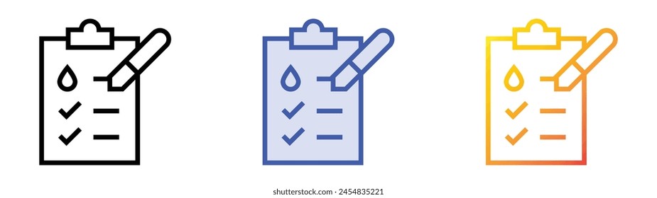 creative idea icon icon. Linear, Blue Fill and Gradient Style Design Isolated On White Background